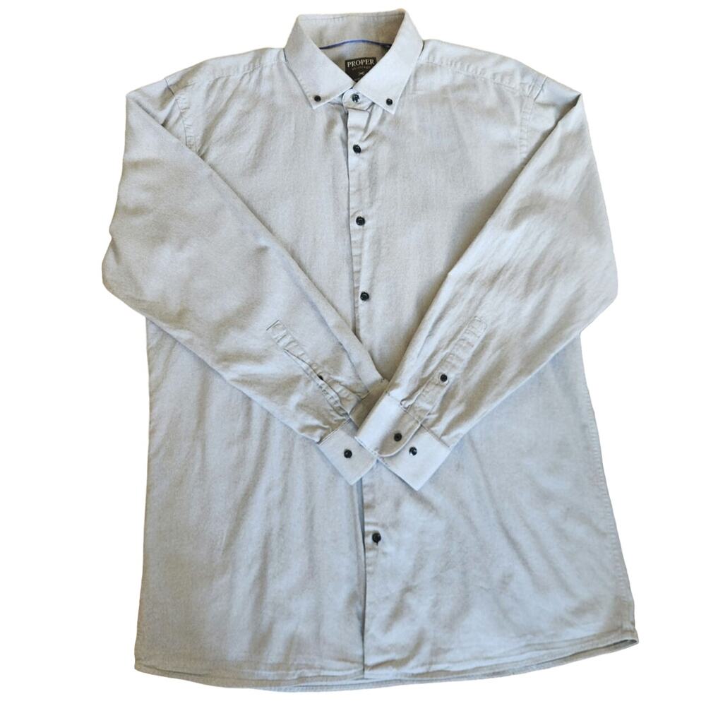 PROPER Shirtings men's slim fit button-up size XL